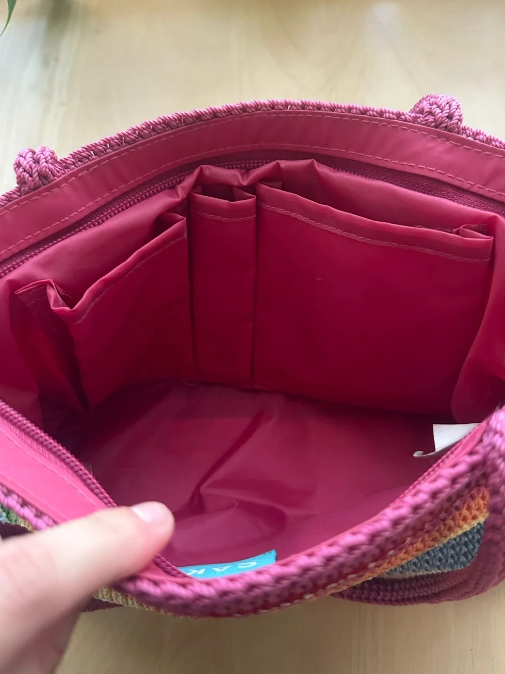 The Sak Rainbow Crochet Shoulder Bag